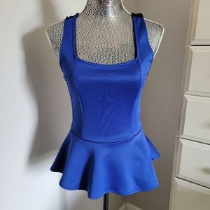 Medium Royal blue peplum top